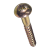 BN 5946 - Pozi round head wood screws form Z (DIN 7996), steel case-hardened, zinc plated yellow