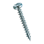 BN 615 - Pozi pan head chipboard screws form Z, fully threaded with 4CUT point (SPAX®), steel case-hardened, zinc plated blue/WIROX®, waxed