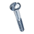 BN 958 - Slotted oval countersunk head wood screws (DIN 95), steel, zinc plated blue