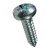 BN 14064 - Pozi pan head tapping screws form Z, with cone end type C (DIN 7981 C; ~ISO 7049), zinc plated blue