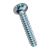 BN 33 - Phillips pan head tapping screws form H, with flat end type F (DIN 7981 F; ~ISO 7049), zinc plated blue