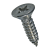 BN 80591 - Pozi flat countersunk head tapping screws form Z, with cone end type C (DIN 7982 C; ~ISO 7050), A2