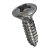 BN 11801 - Pozi oval countersunk head tapping screws form Z, with cone end type C (DIN 7983 C; ~ISO 7051), A4