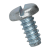BN 992 - Slotted pan head tapping screws with flat end type F (DIN 7971 F; ~ISO 1481), zinc plated blue
