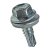 BN 6031 - Building screws self-drilling type with sealing washer (JT-2), steel case-hardened, zinc plated blue