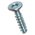 BN 2041 - Hexalobular (6 Lobe) socket flat countersunk head screws (ecosyn® plast),steel case-hardened, zinc plated blue
