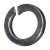 BN 1373 - Split spring lock washers for screws with cylindrical head (DIN 7980), spring steel, black