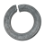 BN 762 - Split spring lock washers with flat end (DIN 127 B), spring steel, mechanical zinc plated blue