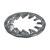 BN 4881 - Serrated lock washers type J, internal serrations (DIN 6798 J), stainless steel A4