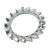 BN 20231 - Serrated lock washers type A, external serrations (DIN 6798 A), spring steel, zinc plated with thicklayer passivation