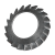 BN 786 - Serrated lock washers type V, for countersunk head screws (DIN 6798 V), spring steel, black