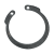 BN 830 - V-retaining rings for bores type J, spring steel, black