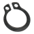 BN 820 - Retaining rings for shafts special design with lugs (DIN 471), spring steel, black