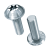 BN 219 - Hexalobular (6 Lobe) socket pan head screws with serrated flange, fully threaded (ecosyn® grip SF), steel 8.8, zinc plated with thick layer passivation