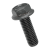 BN 2797 - Serrated hex flange head cap screws (VERBUS RIPP®), cl. 100, black
