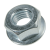 BN 1365 - Hex nuts with captive conical spring washer, cl. 8, zinc plated blue / mechanical zinc plated