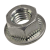 BN 80175 - Hex nuts with captive conical spring washer (Twolok® CS), cl. 8, zinc plated with thick layer passivation