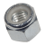BN 165 - Prevailing torque type hex lock nuts with polyamide insert, with UNC thread (ASME B18.16.6), steel, cl. 6 / Grade 2, zinc plated blue