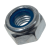 BN 41161 - Prevailing torque type hex lock nuts thin type, with polyamide insert (DIN 985), cl. 8, zinc plated blue