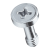 BN 28434 - Self-clinching captive panel screws with phillips recess form H, for metallic materials (PEM® SCB), steel hardened, zinc plated clear passivated