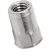BN 25567 - Blind rivet nuts small countersunk head, semi-hexagonal shank, open end (FASTEKS® FILKO HEXPoly), stainless steel A2