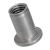 BN 4574 - Blind rivet nuts flat head, round shank, open end (TUBTARA® UPO), aluminum, plain