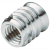 BN 37907 - Threaded inserts self-cutting with small head, for light-metal alloys and plastics