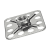 BN 26031 - Fastener with nut square head 32 x 32 mm
