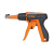 BN 22848 - Hand tool for cable ties with 360° rotating nose (ABB ERG120), orange