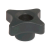 BN 2957 - Cross Knobs with metal boss and tapped through-hole (FASTEKS® FAL), reinforced polyamide, black