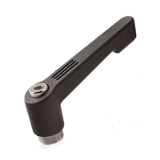 03.200.100.60.20 Lever handles with internal thread, adjustable