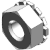 BN 48730 - Hex nuts with tooth lock washer, Fine thread, Steel, 1008 - 1020 Steel, Zinc Clear Plated Chromated (K-Lock)