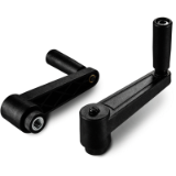 E518 - INDEXED CRANK HANDLE WITH THREADED INSERT AND REVOLVING HANDLE