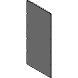 SW2-PE Standardblechelemente EL Wand II, HB=20 - Schutzzaunsystem Wand II Prozesseinsicht, Durchschlagschutz