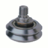 Product Discontinued - DualVee Integral Studded Steel Guide Wheel