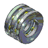 GB/T301-1995-52000 - Rolling bearings-Thrust ball bearings-Boundary dimensions
