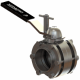 DPX Manual butterfly valve between flanges lock screw handle