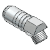 MK 220 Quick Release coupling with valve and thread - DME