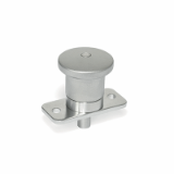 GN 822.9 BN - ELESA-Mini indexing plungers with flange