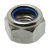 Reference 62642 - Prevalling torque type lubrificated Hexagon nut plastic insert DIN 985 - Stainless steel A2