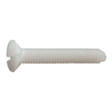Reference 82100 - Slotted countersunk head screw - Nylon 6.6