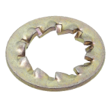 Reference 72131 - Serrated lock washer JZ type internal teeth Zinc plated 400 HSST