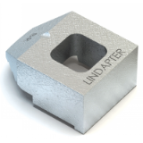Model 95331 - LINDAPTER® FLAT TOP RAIL CLAMP TYPE BR SHORT - MALLEABLE IRON - ZINC PLATED