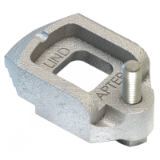 Model 95501 - LINDAPTER® RECESSED ADJUSTABLE CLAMP TYPE D2 - MALLEABLE IRON - ZINC PLATED