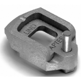 Model 95504 - LINDAPTER® RECESSED ADJUSTABLE CLAMP TYPE D2 - MALLEABLE IRON - HOT DIP GALVANISED