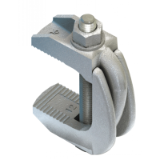 Model 95801 - LINDAPTER® FLANGE CLAMP TYPE F9 NUT CLAMP - MALLEABLE IRON - ZINC PLATED