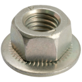 Model 78601 - Twolock® CS hexagon nut with contact lock washer - Alcalin zinc plated 400 HSST