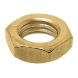 Model 51900 - Low hexagon nut DIN 439 - Brass