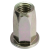 Model 19774 - Rivkle® blind nut with Hexagon shaft and flat head - Passivated zinc plated 400 HSST
