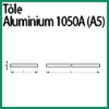 Modèle 1050 PV - ALUMINIUM 1050A (A5) - TOLE